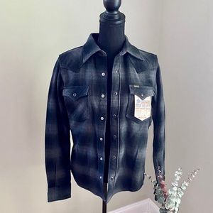Iron Heart Ultra Heavy Flannel Ombré Check Shirt